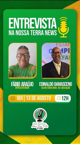 Entrevista Edinaldo Damasceno - Nossa Terra News